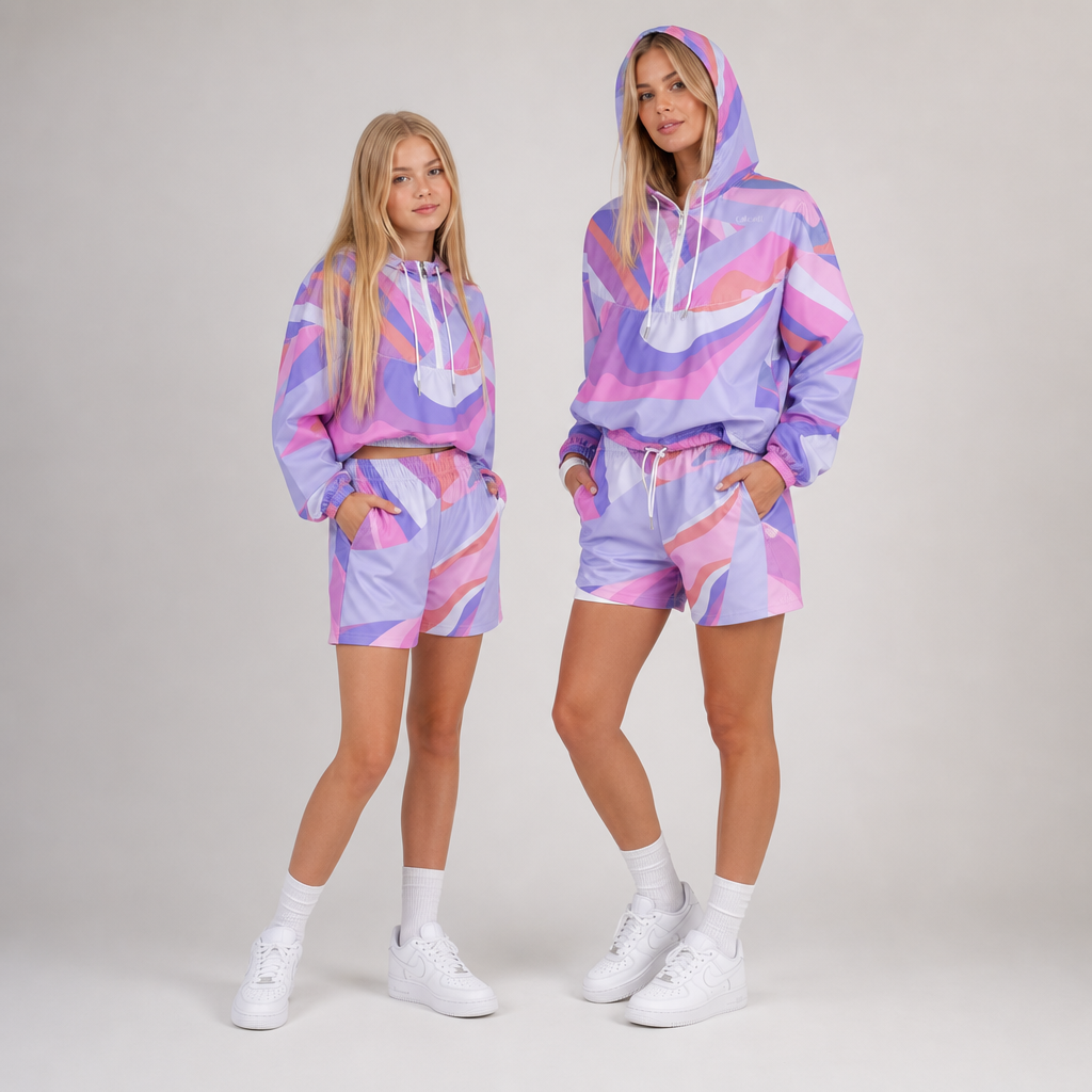 Don't miss out - PRE-ORDER your Violet Windbreaker today delivery will be in roughly 2 weeks.